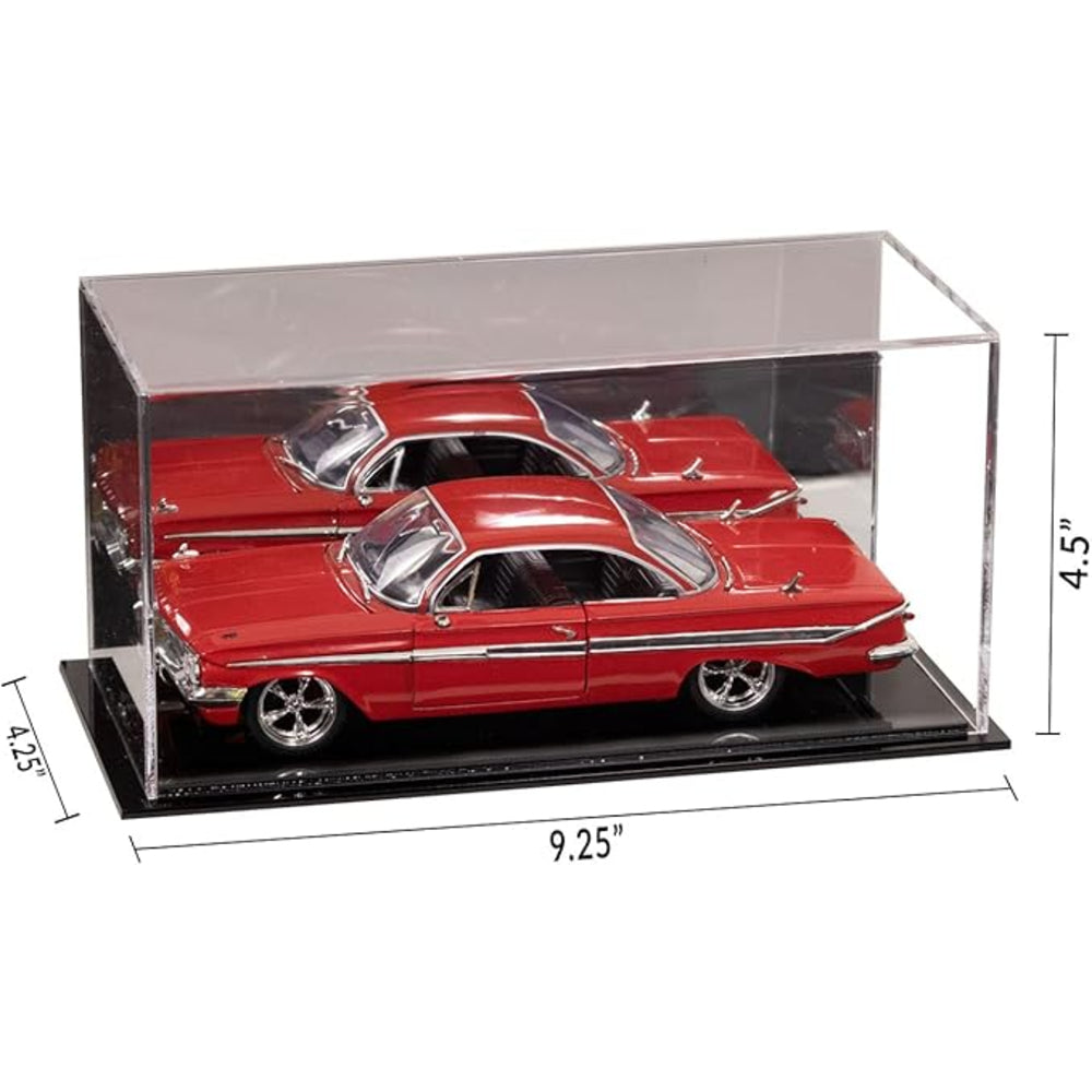 Acrylic 1:24 Scale Model Car Display Case 1/24 Diecast Black Base