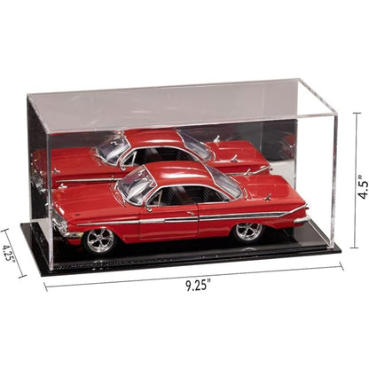 Acrylic 1:24 Scale Model Car Display Case 1/24 Diecast Black Base