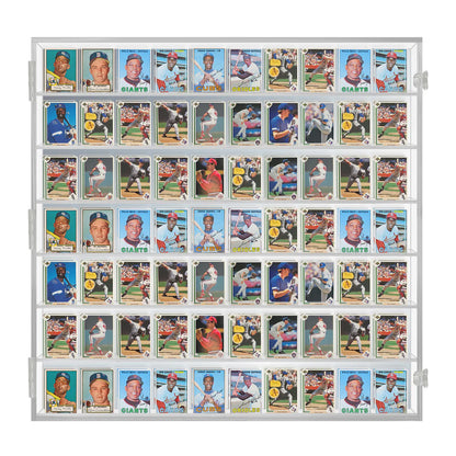 70 Ungraded - Acrylic Sports Baseball Trading Card Display Case Cabinet UV Protection