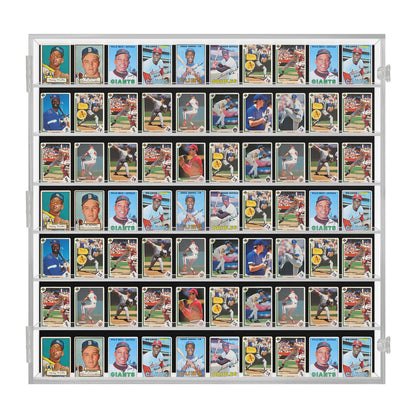 70 Ungraded - Acrylic Sports Baseball Trading Card Display Case Cabinet UV Protection