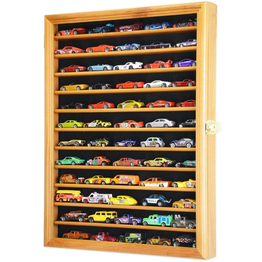 1/64 Diecast / Matchbox Display Case Cabinet UV Protection Oak