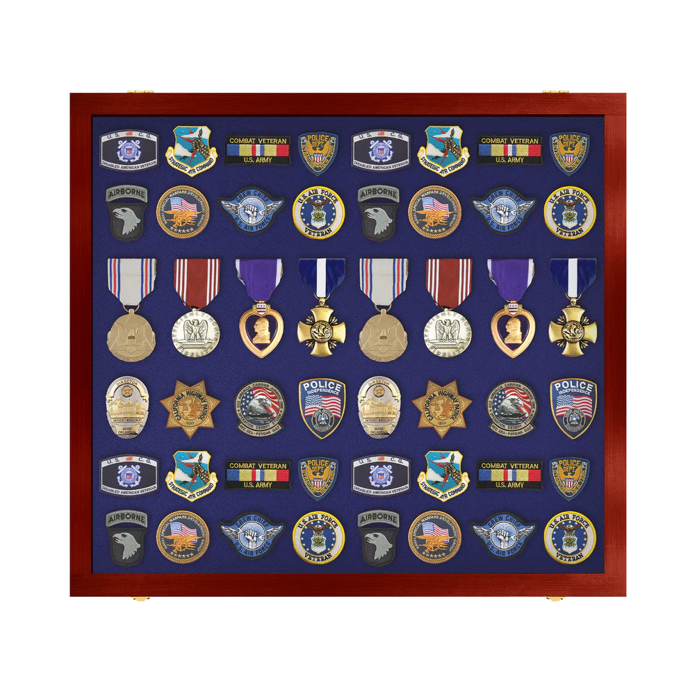 Large - Medals, Pins, & Patches Display Case
