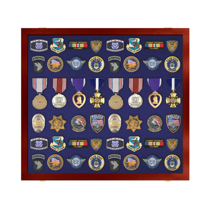 Large - Medals, Pins, & Patches Display Case