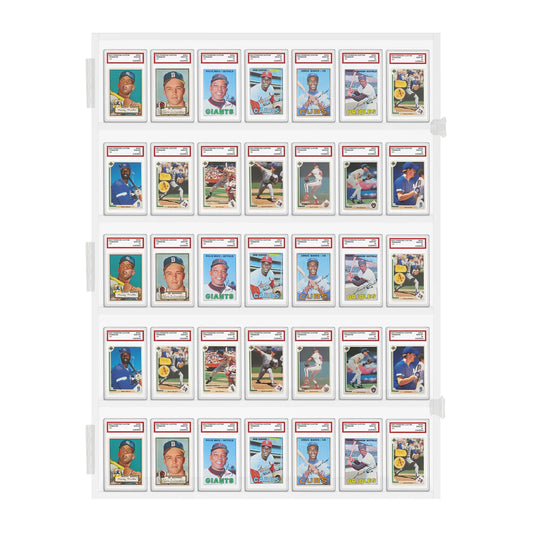 Sports Trading Card Display 35 PSA Graded Case Display Cabinet Made in USA