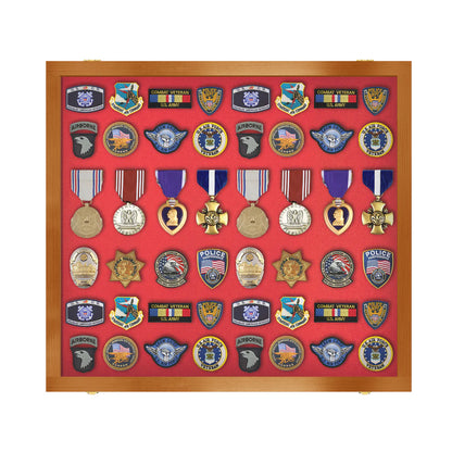 Large - Medals, Pins, & Patches Display Case