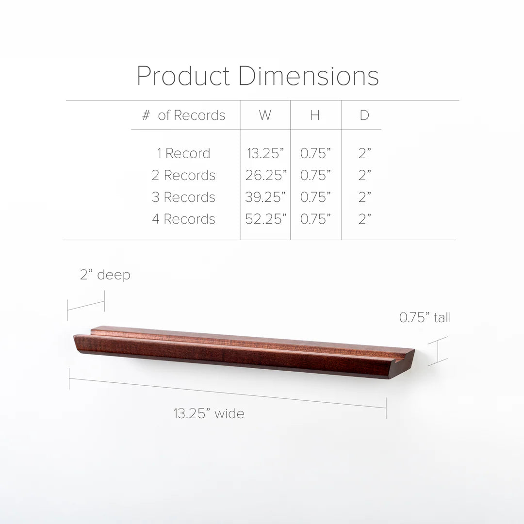 Vinyl Record Display Shelf