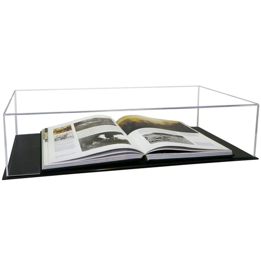 27" x 15" x 6" Acrylic Book Table Top Display Case Clear Plastic Box