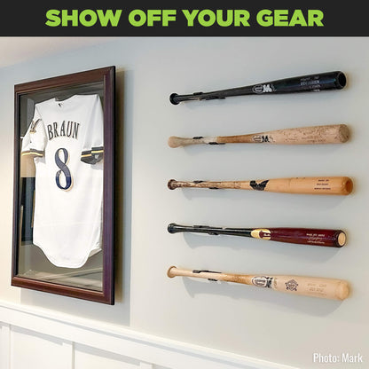 Steel Horizontal Full Size Baseball Bat Mount