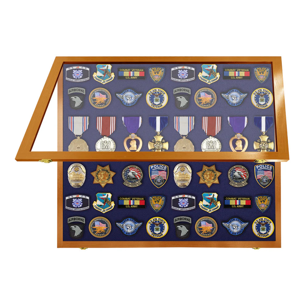 Large - Medals, Pins, & Patches Display Case