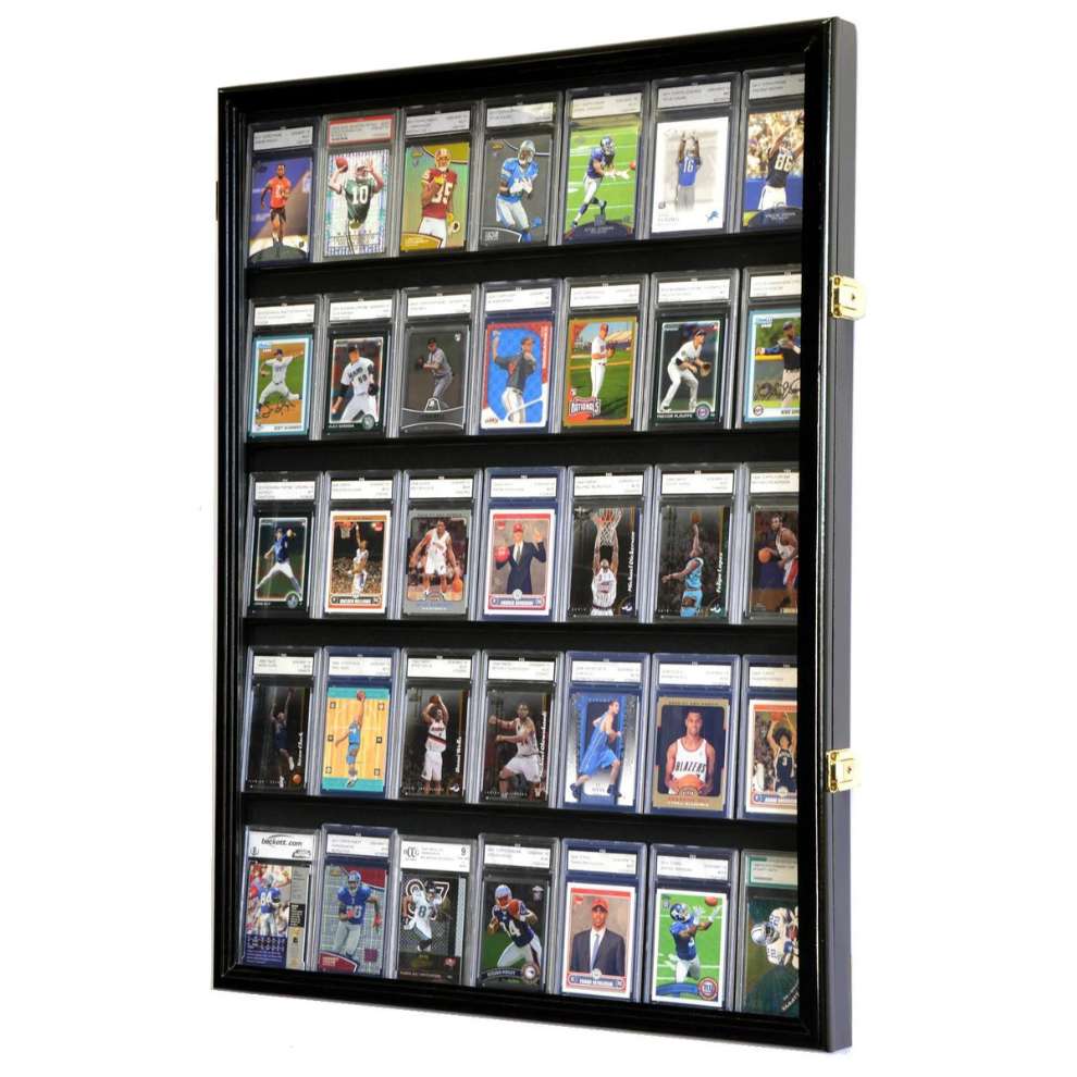 35 Graded Trading Card Display Case