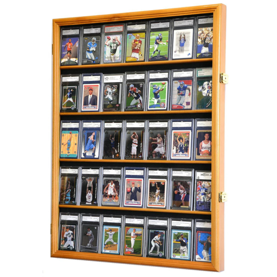 35 Graded Trading Card Display Case