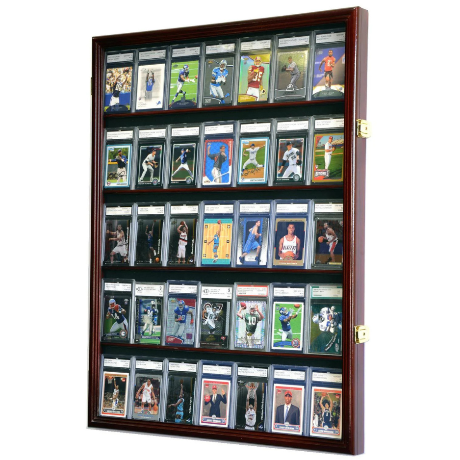35 Graded Trading Card Display Case
