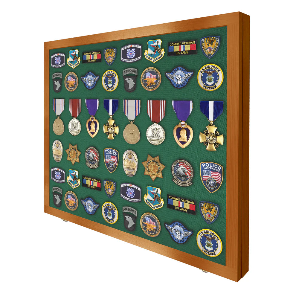 Large - Medals, Pins, & Patches Display Case