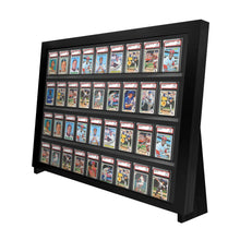 36 Graded PSA Sports Trading Card Display Case Cabinet w/ Standing Legs