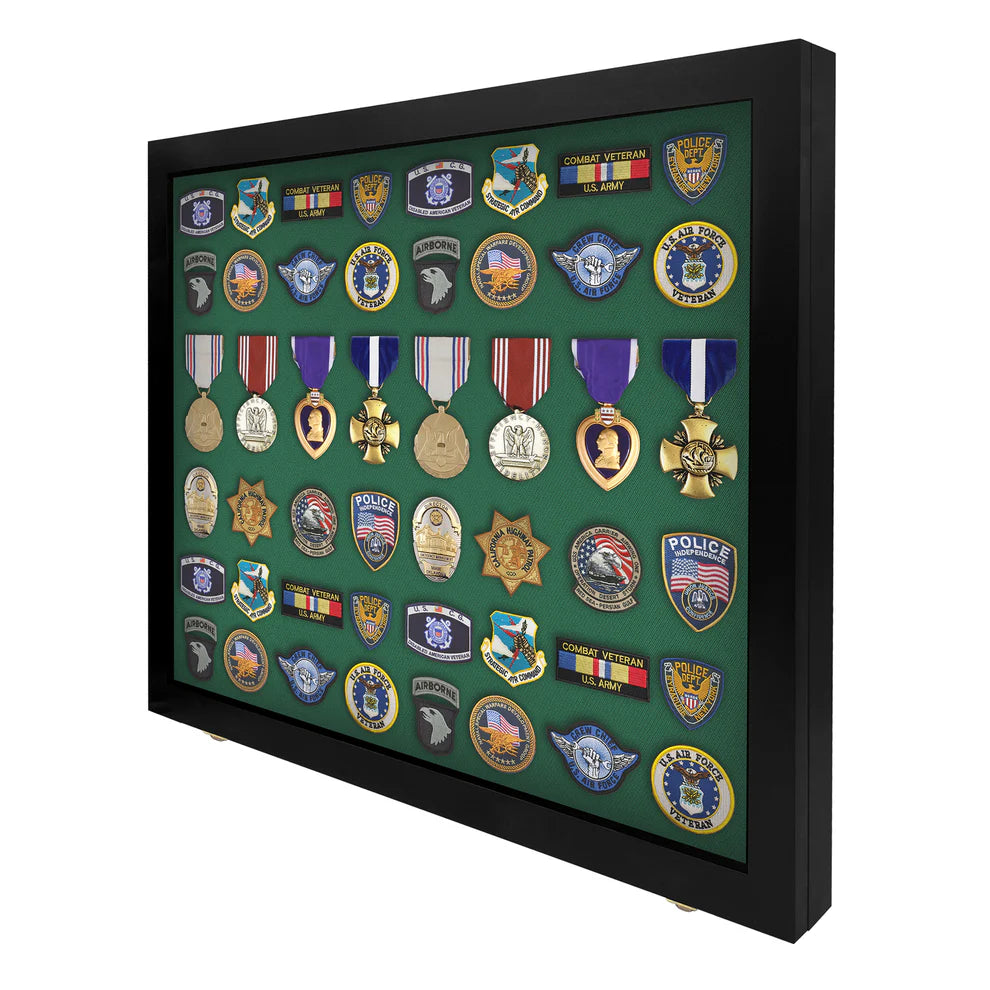 Large - Medals, Pins, & Patches Display Case