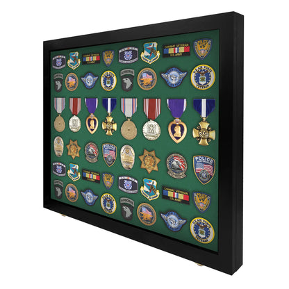 Large - Medals, Pins, & Patches Display Case