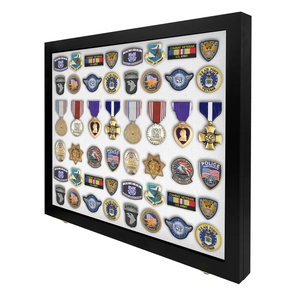 Large - Medals, Pins, & Patches Display Case