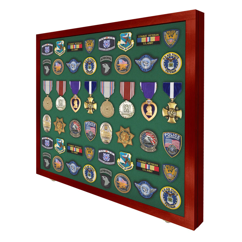 Large - Medals, Pins, & Patches Display Case