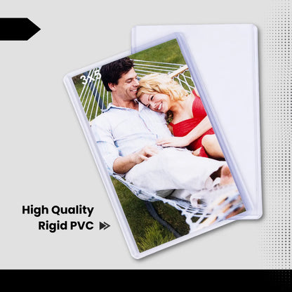(30 Count) Display Zone 3x5 Index Card Topload Holder - Premium Clear Hard Plastic Protectors for Flashcard, Notecard, Recipe - Photo Sleeves - Flash Cards Top Loader Covers