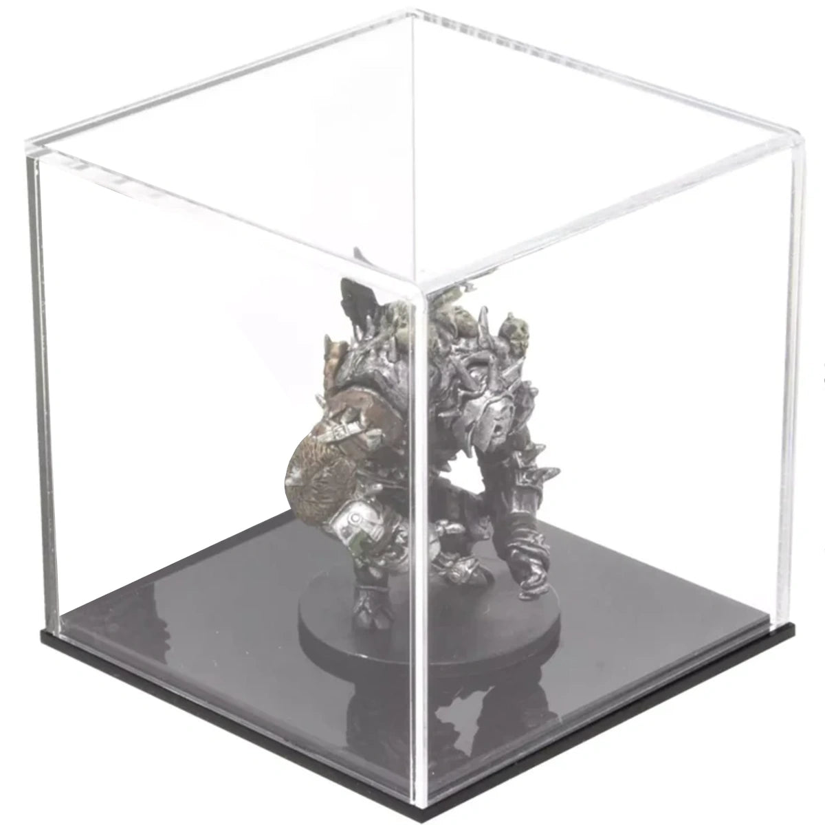 4" x 4" x 4" Acrylic Display Case For Collectibles Clear Plastic Box Mini Figures