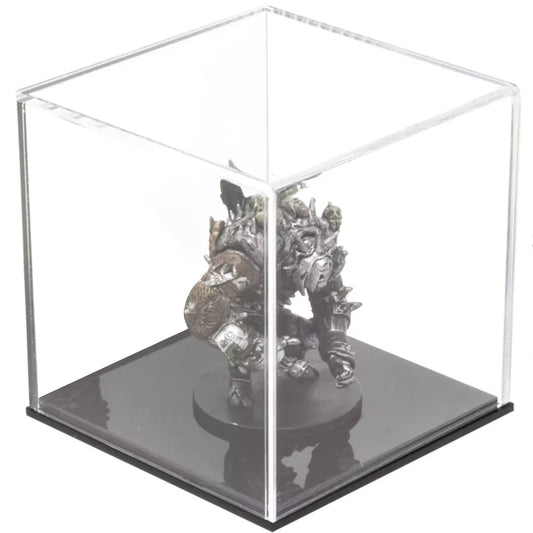 4" x 4" x 4" Acrylic Display Case For Collectibles Clear Plastic Box Mini Figures