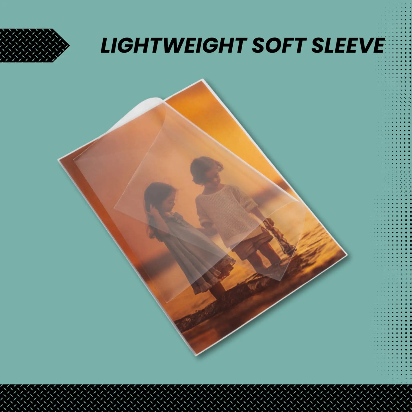 (200 Count) Display Zone 4x6 Photograph Sleeves - Crystal Clear Penny Sleeves for Pictures, Cards, Prints, and Postcards - Soft Plastic Photo Protectors