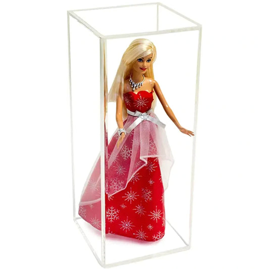 5.5" x 5.5" x 13.25" Acrylic Display Case for Figurine, Doll, or Action Figure Clear Plastic Box