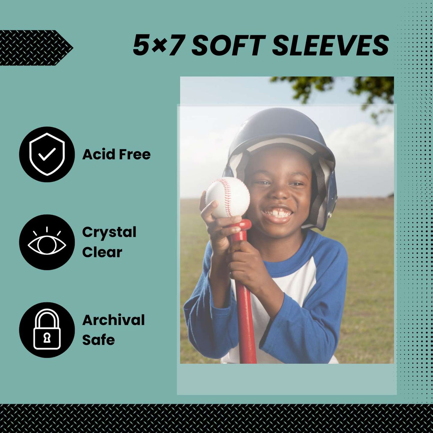 5x7 Archival Photograph Sleeves (100-Count)