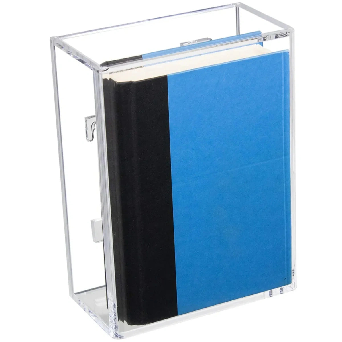6" x 3.25" x 8" Acrylic Book Display Case Clear Plastic Box Wall Mount