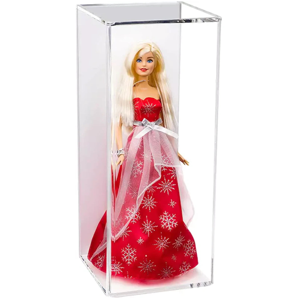 6" x 6" x 15" Acrylic Display Case for Figurine, Doll, or Action Figure Clear Plastic Box