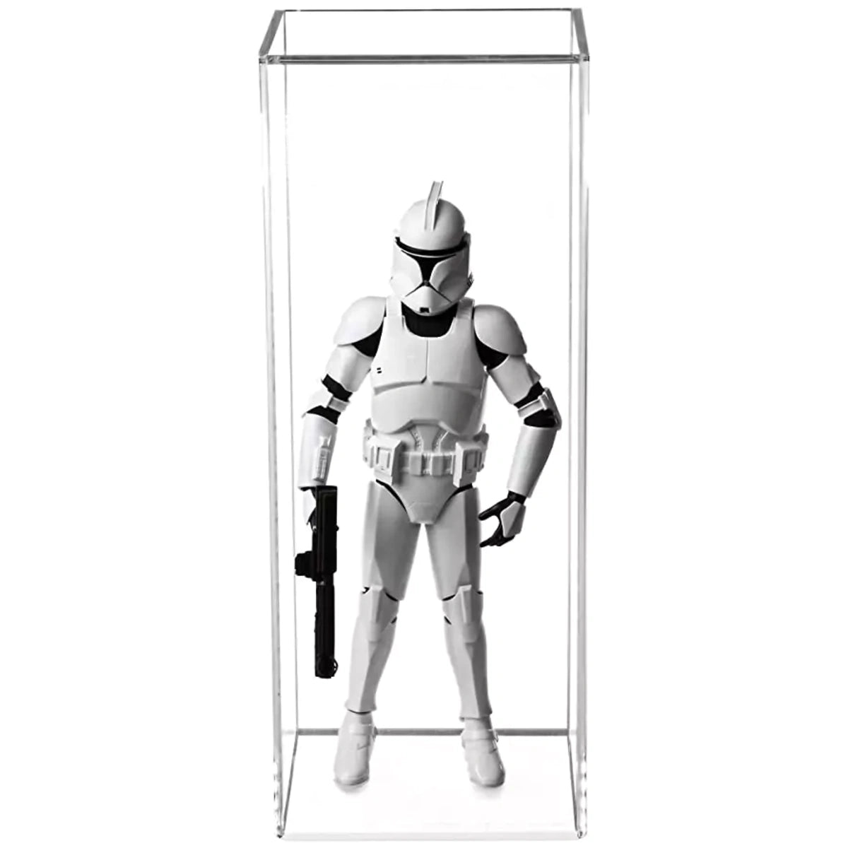 6" x 6" x 15" Acrylic Display Case for Figurine, Doll, or Action Figure Clear Plastic Box