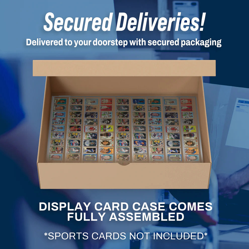 99 Ungraded - Acrylic Sports Baseball Trading Card Display Case Cabinet UV Protection