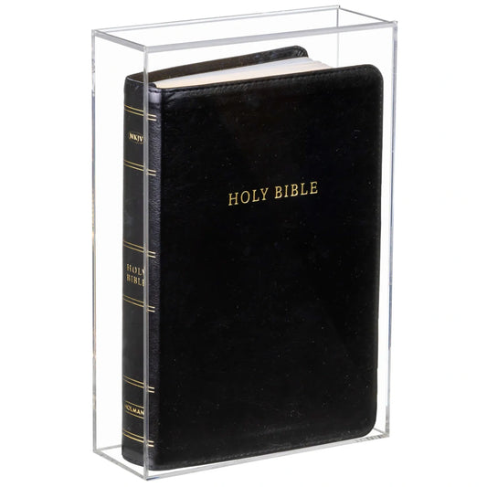 8" x 3" x 12" Acrylic Book Display Case Clear Plastic Box