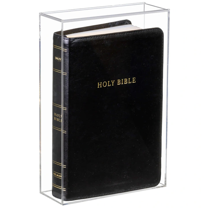 8" x 3" x 12" Acrylic Book Display Case Clear Plastic Box