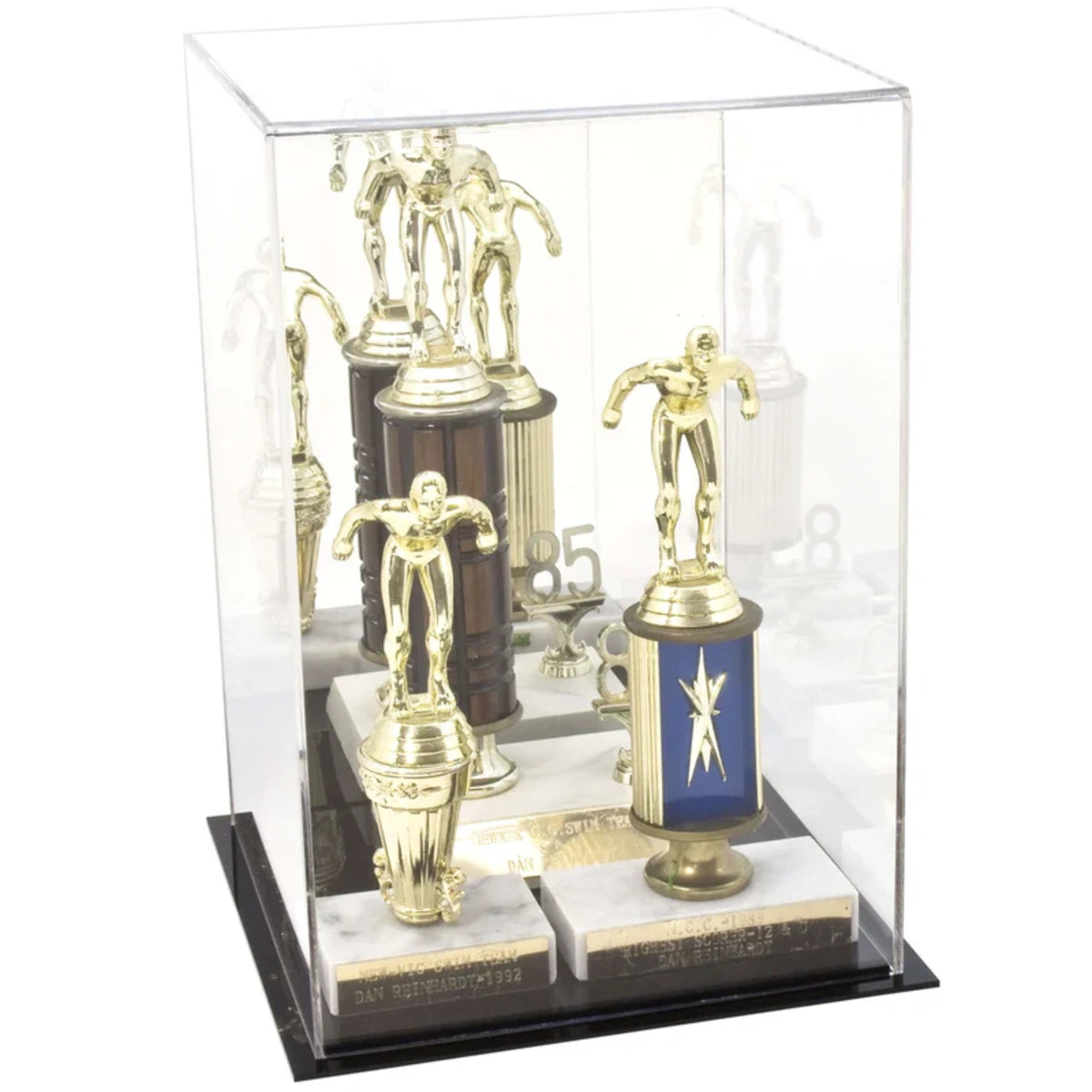 8" x 8" x 12" Acrylic Display Case Box For Collectibles Clear Plastic Figures Trophy