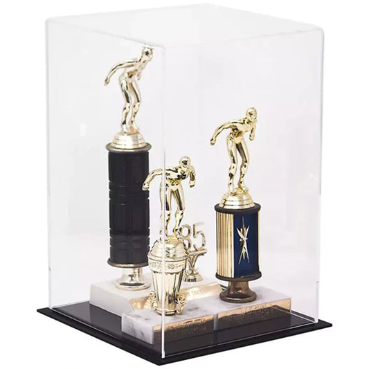 8" x 8" x 12" Acrylic Display Case Box For Collectibles Clear Plastic Figures Trophy