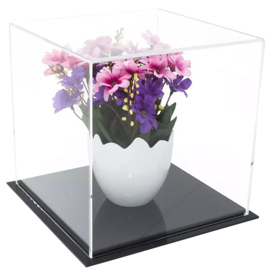 8" x 8" x 8" Acrylic Display Case For Collectibles Clear Plastic Box Figures Statues