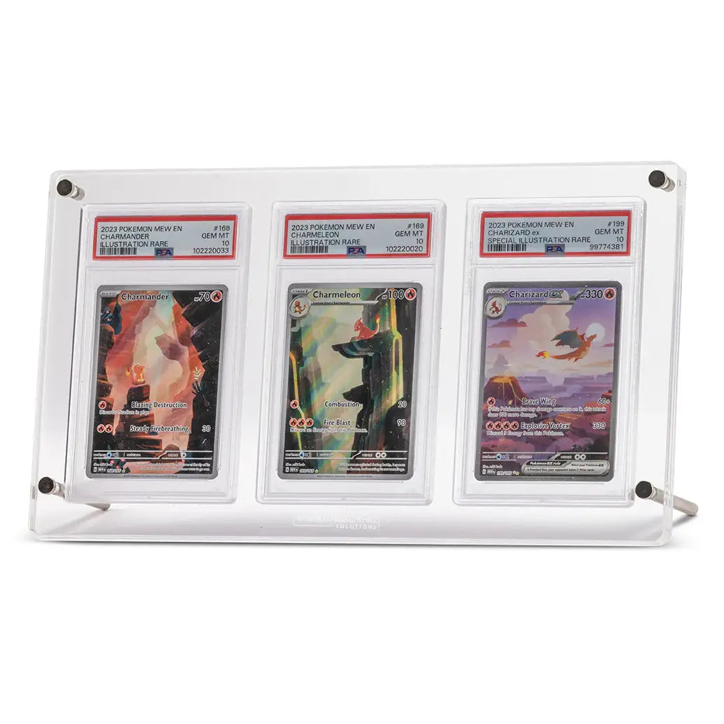 3 Graded Card Acrylic Display - PSA/CGC/TAG