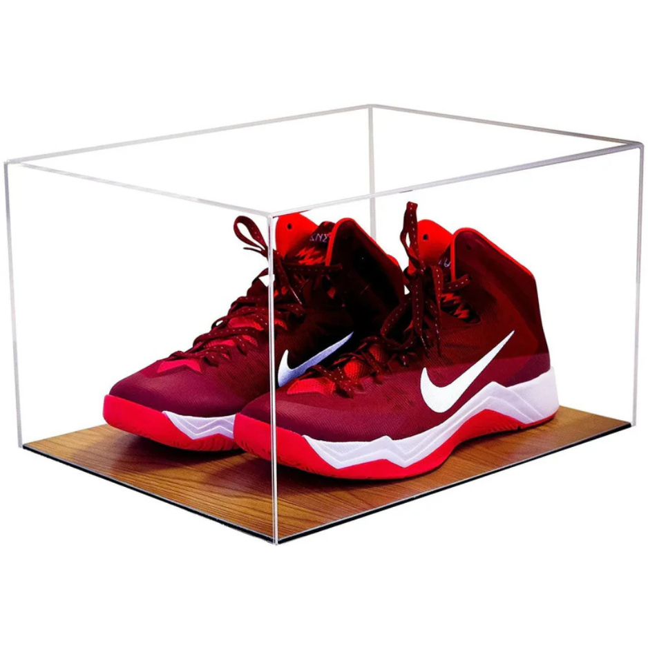 sneaker display case shoe case clear case for sneakers sneakerhead showcase wood