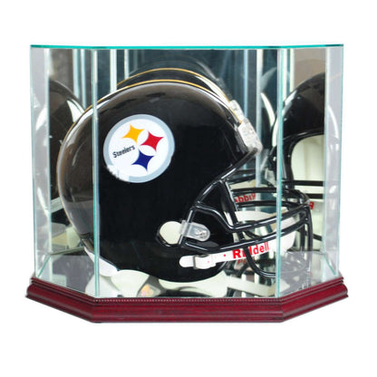 Real Glass Octagon Football Helmet Display Case