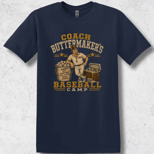 Coach Buttermaker's Baseball Camp T-Shirt