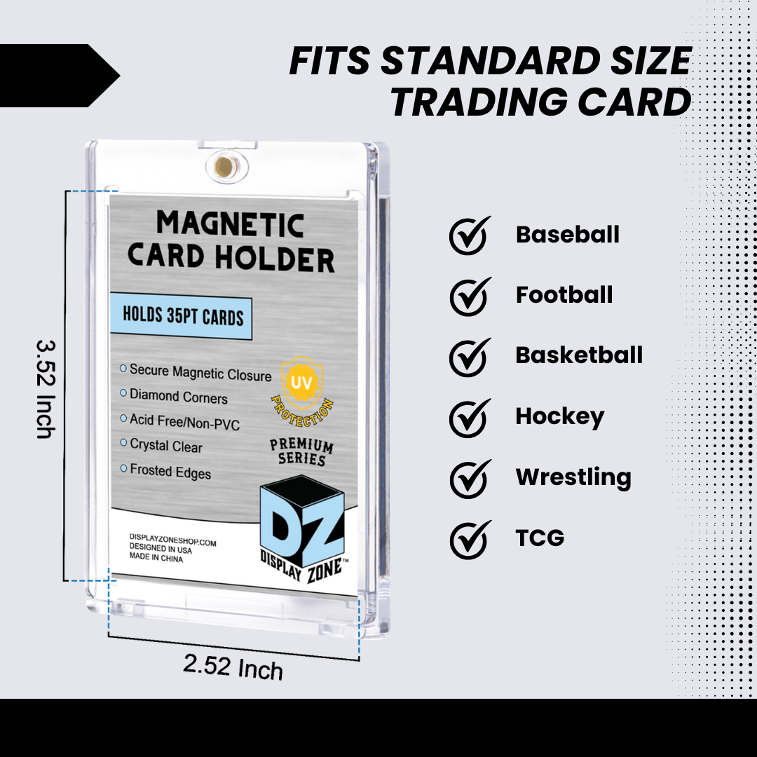 DISPLAY ZONE MAGNETIC TRADING CARD HOLDER magnetic card holder display one-touch 35pt