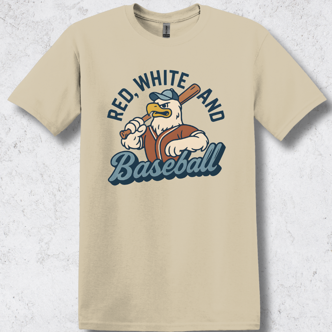 Red, White, and Baseball T-Shirt