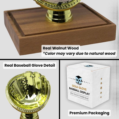 Gold Glove Baseball Display