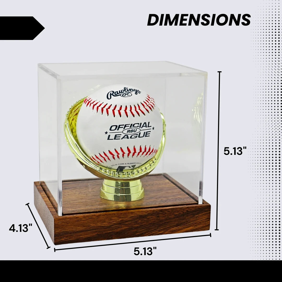 Gold Glove Baseball Display