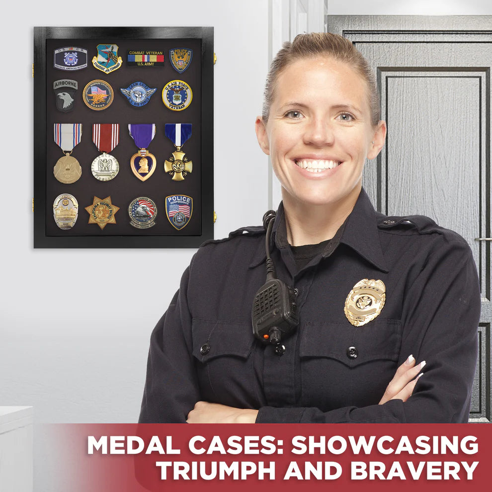 Small - Medals, Pins, & Patches Display Case