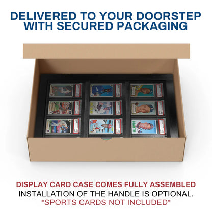 Sports Trading Card Wall Display PSA Graded Case Display Cabinet Made in USA
