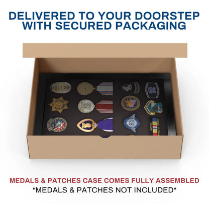 Small - Medals, Pins, & Patches Display Case
