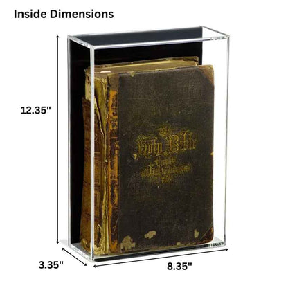 12.75" x 3.75" x 8.75" Acrylic Book Display Case