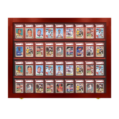 Sports Trading Card Display PSA Slab Graded Case Display Cabinet Made in USA